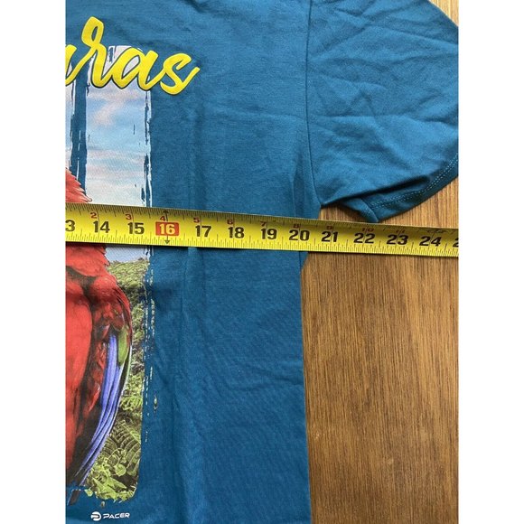 Pacer Fit Honduras Macaw Blue Graphic Crew Neck Tee XL NWT - Picture 4 of 5